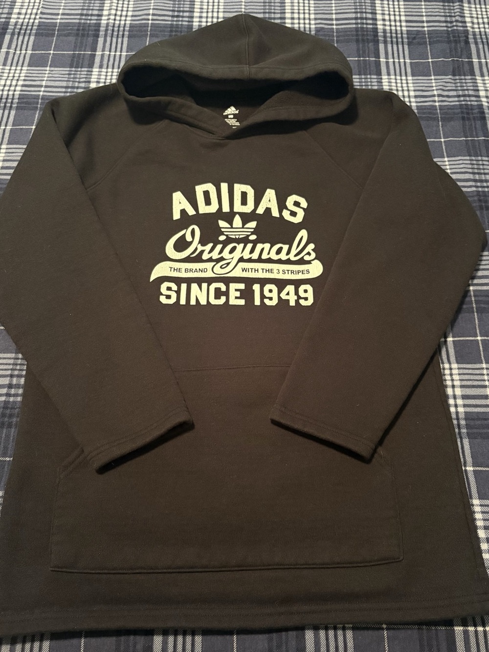 adidas Originals Since 1949 hoodie Graphic Hoodie Black Size Medium